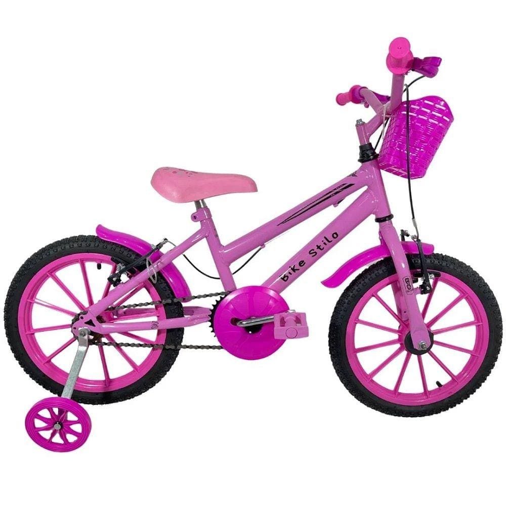 Bicicleta Infantil Passeio Aro 16 Feminina Rosa Bebê