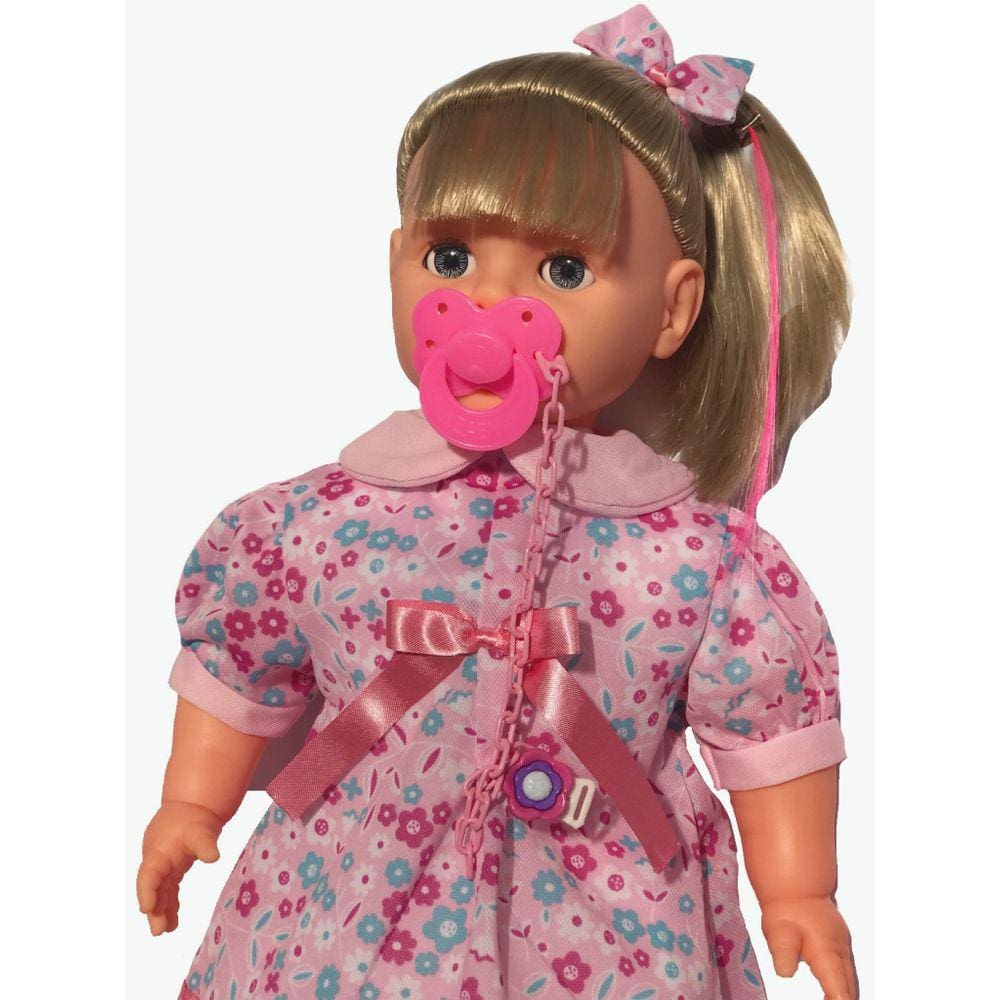 Boneca reborn grande fala frases olho móvel boneca com acessórios