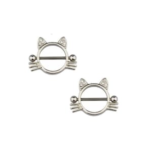 Par Piercing Mamilo Peito Titânio Cores Modelos