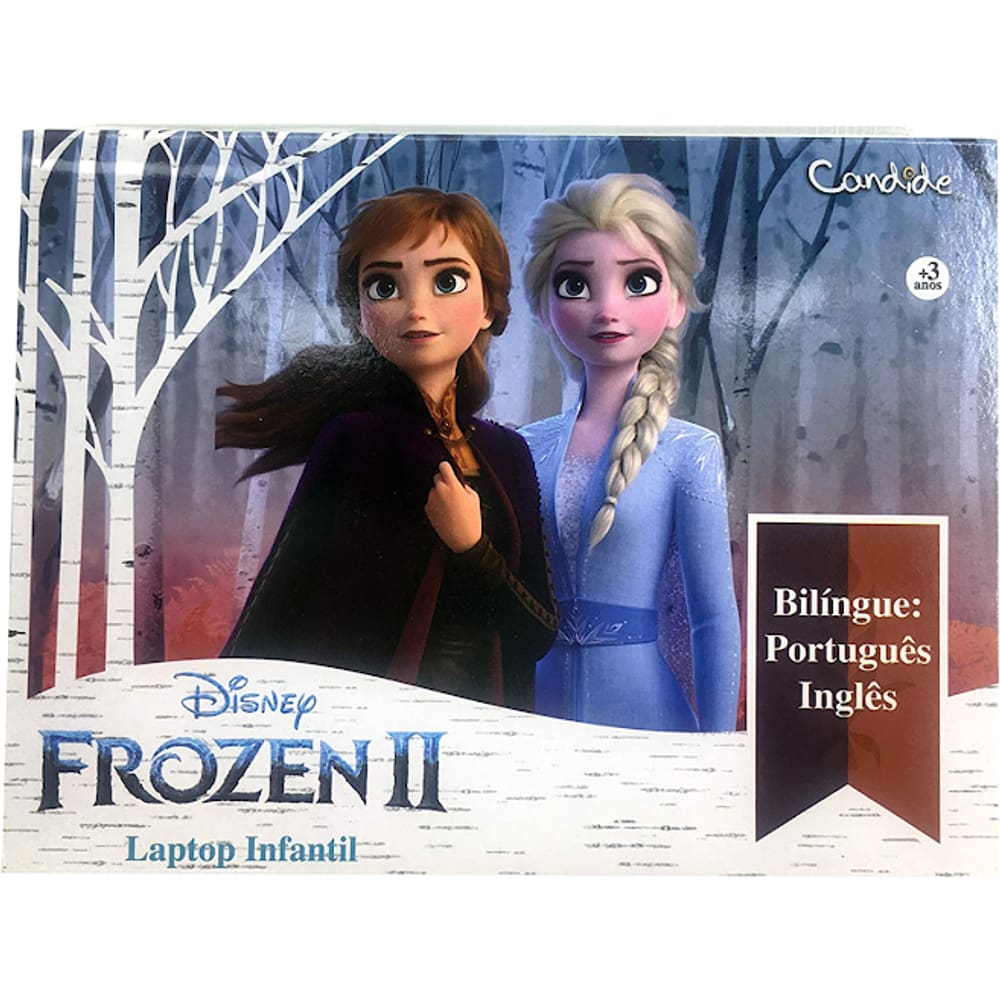 Laptop Infantil Educativo Frozen Bilíngue Candide 8303