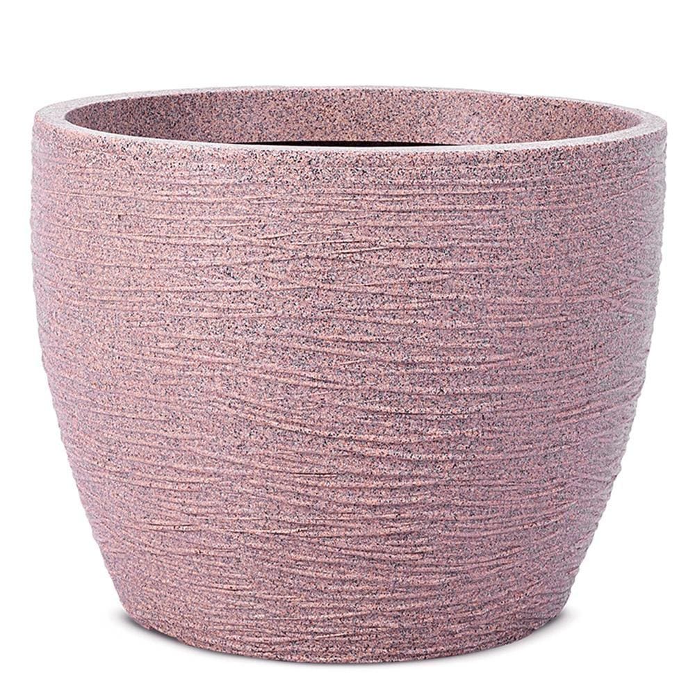 Vaso Redondo Elba Pedra 31cm Polietileno Afort