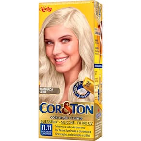 Tintura Creme Cor & Ton Louro Muito Claro Prata 11.11