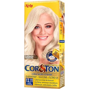 Tintura Creme Cor & Ton Louro Platinado 12.11