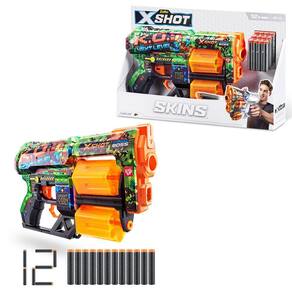 X-Shot - Skins - Dread - 12 Dardos - K.O