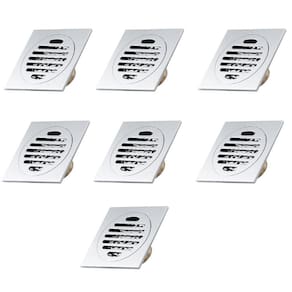 Ralo Inteligente 10x10 Inox Anti Odor Kit 7 Unid Banheiro Casa Lavabo Varanda