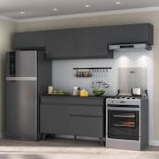 Armário de Cozinha Compacta 4 peças MP3697.895 Veneza Preto