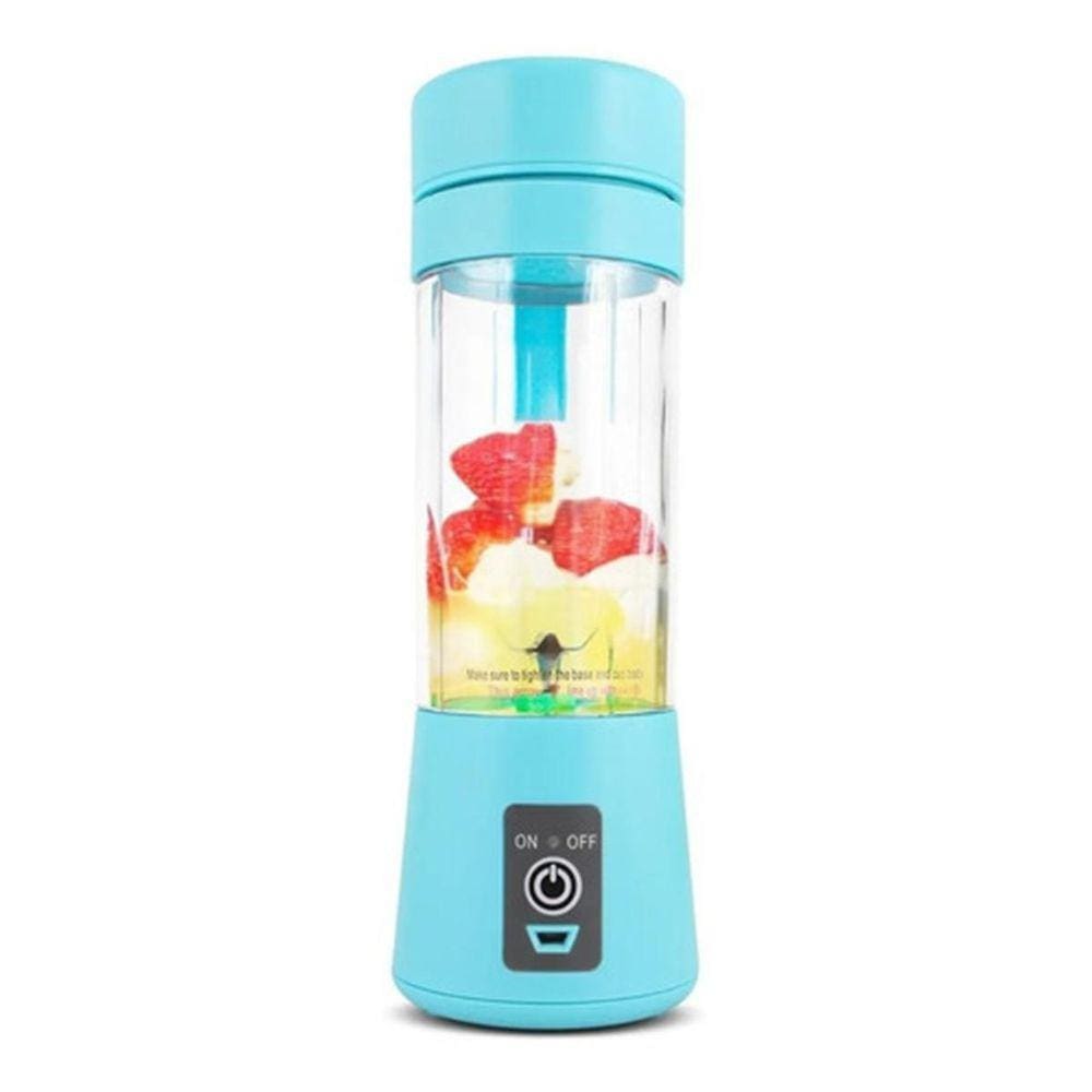 Mini Liquidificador Portátil Bateria Recarregavel - Rosa