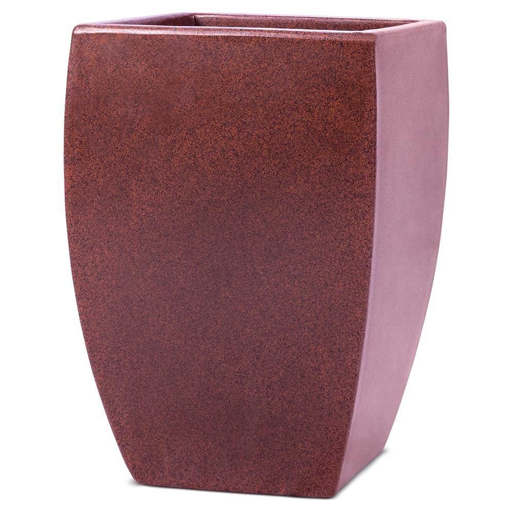 Vaso Quadrado Apolo Café 54cm Polietileno Afort