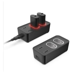 Carregador Bateria Xbox One Series S E X +2 Baterias 800Mah
