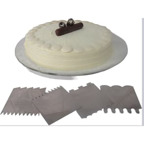 Espátula Inox Para Decoração Bolo 8 Modelos Confeitaria