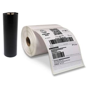 1 Rolo Etiqueta Elgin L42 Pro 10x15 Cm + 1 Ribbon 110x74 - Branco