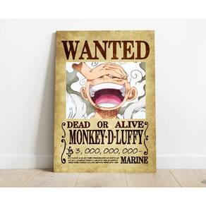Placa decorativa Monkey D. Luffy 7° Recompensa One Piece