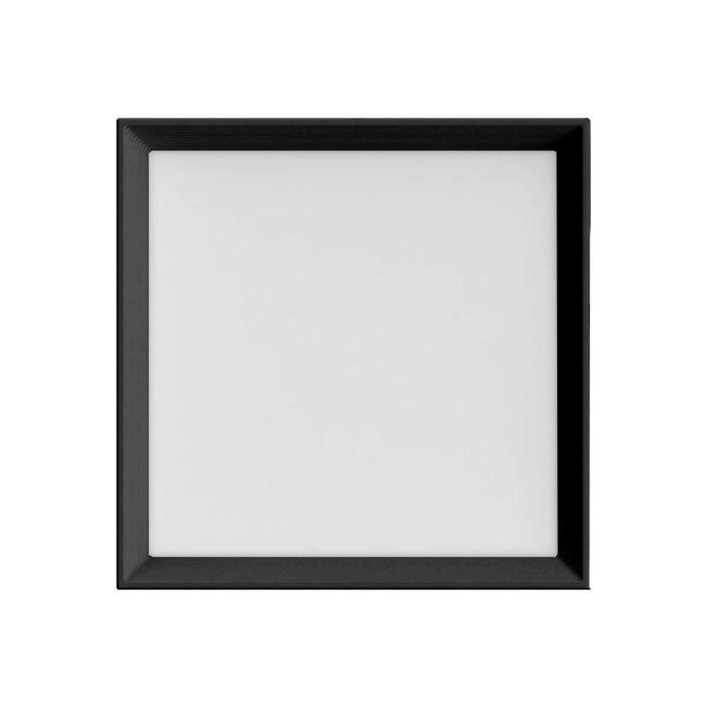 Luminária Sobrepor Quadrada 3000K 40X40Cm Preto Se-240.2658