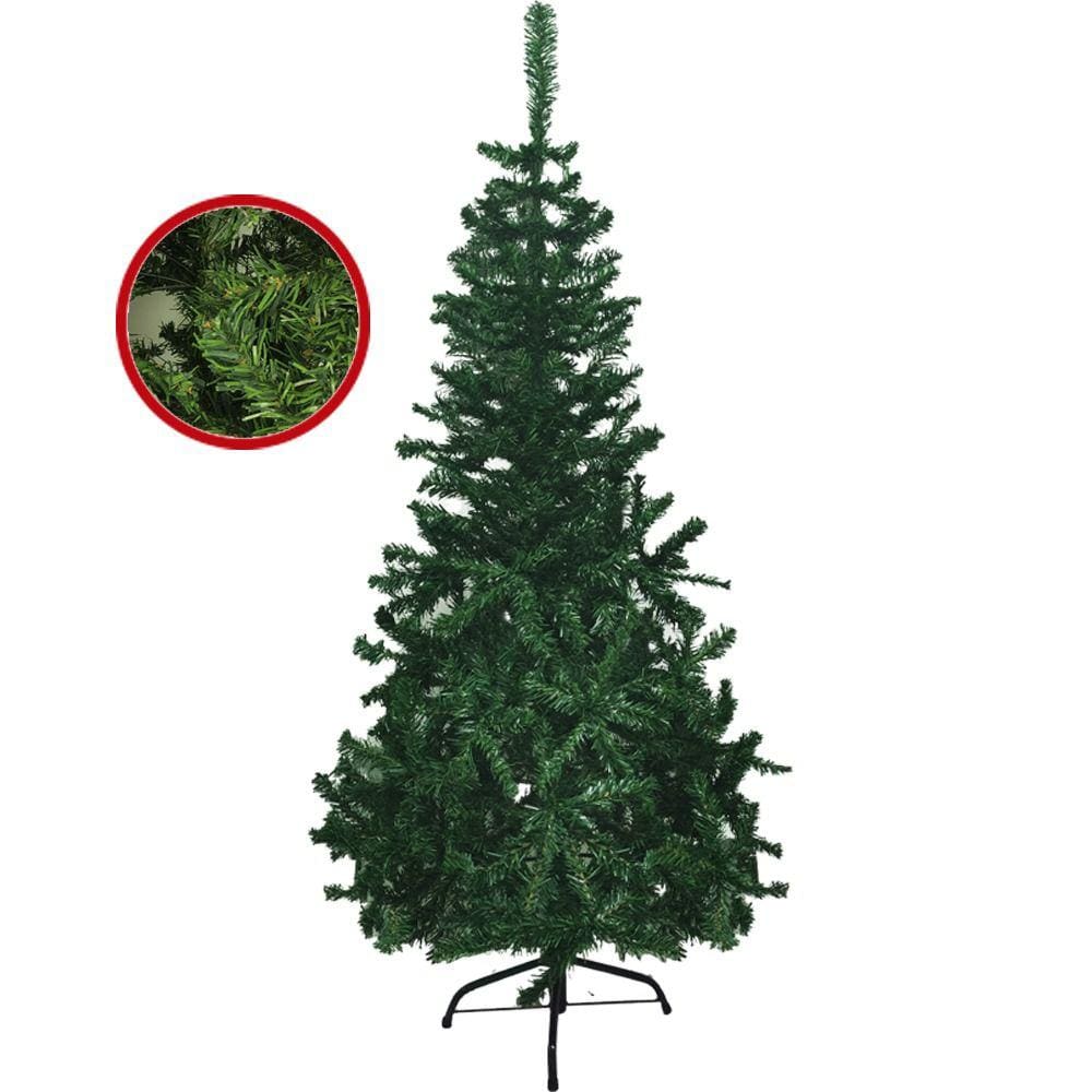 Arvore de Natal Pinheiro Verde Natalino 1 metro e 50 centimetros 346 Galhos Decoraçao Casa Festas