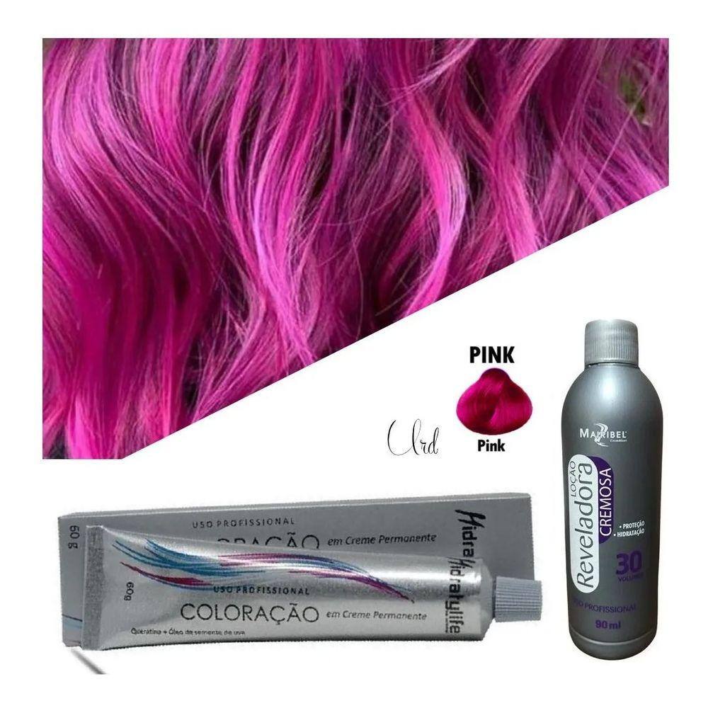 Tinta Temporária para Cabelo Rosa Neon - 135ml