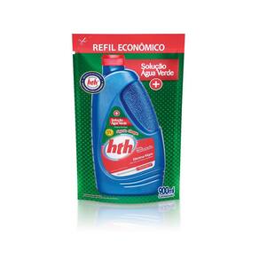 Refil Algicida de Choque Solução Água Verde para Piscina hth 900ml