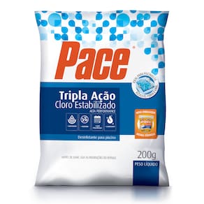 Cloro para Piscina Pace Tripla Ação Tablete 200g