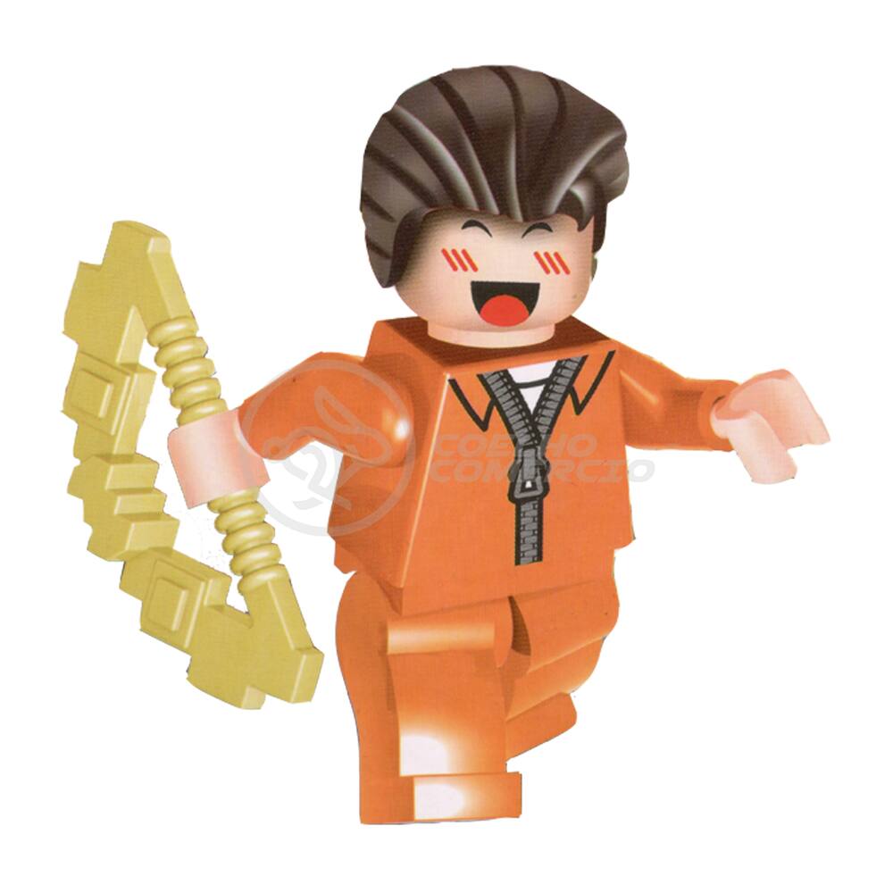 Boneco Montar Roblox Compatível Com Lego Jailbreak Vigilante em