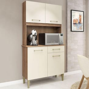 Cozinha Compacta Isabella 4 Portas 1 Gaveta Manchester/champagne - Fellicci