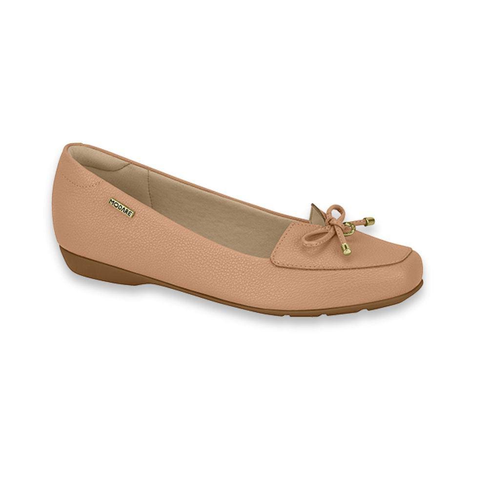 Sapatilha Mocassim Feminino Modare Napa Floather Nature Nude Ref: 7016.461