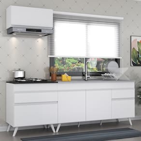 Armário de Cozinha Compacta Veneza Multimóveis MP2074.891 Branco