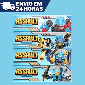 Blocos de Montar Assault Brinquedo 2 em 1