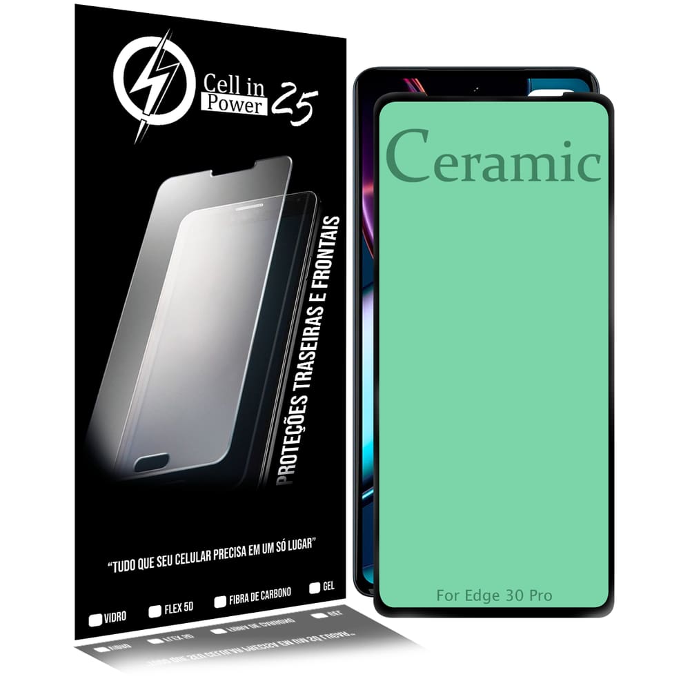 Película 9d Cerâmica compativel Motorola Edge 30 Pro 6.7 - Cell In Power25