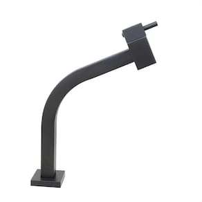 Torneira Link Quadrada 45°baixa De Cuba Mesa Inox Black 1197