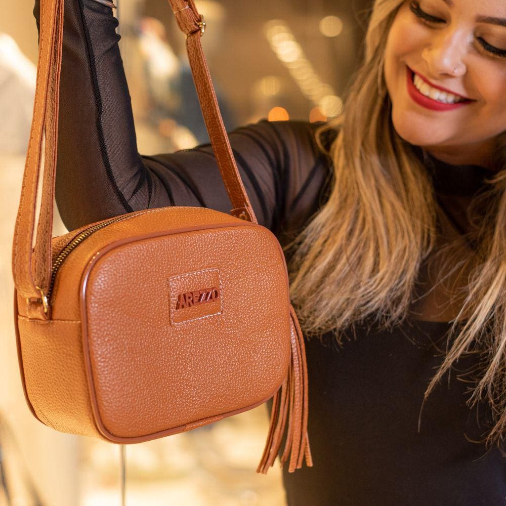 Bolsa Feminina Bolsa transversal blogueirinha Caramelo