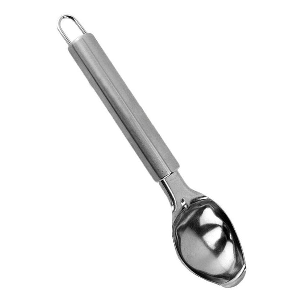 Colher Concha Sorvete Aço Inox Bola Pegador Boleador 19,5 Cm