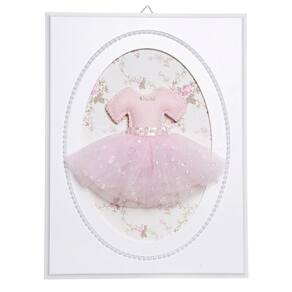 Quadrinho Balé Pérolas Saia De Bailarina Quarto Bebê Infantil Menina