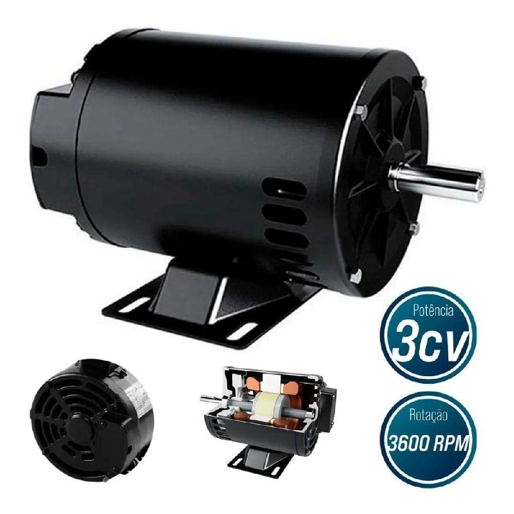 Motor Alta Trifasico 01,00Cv Aberto - Ie.3 M821810b00