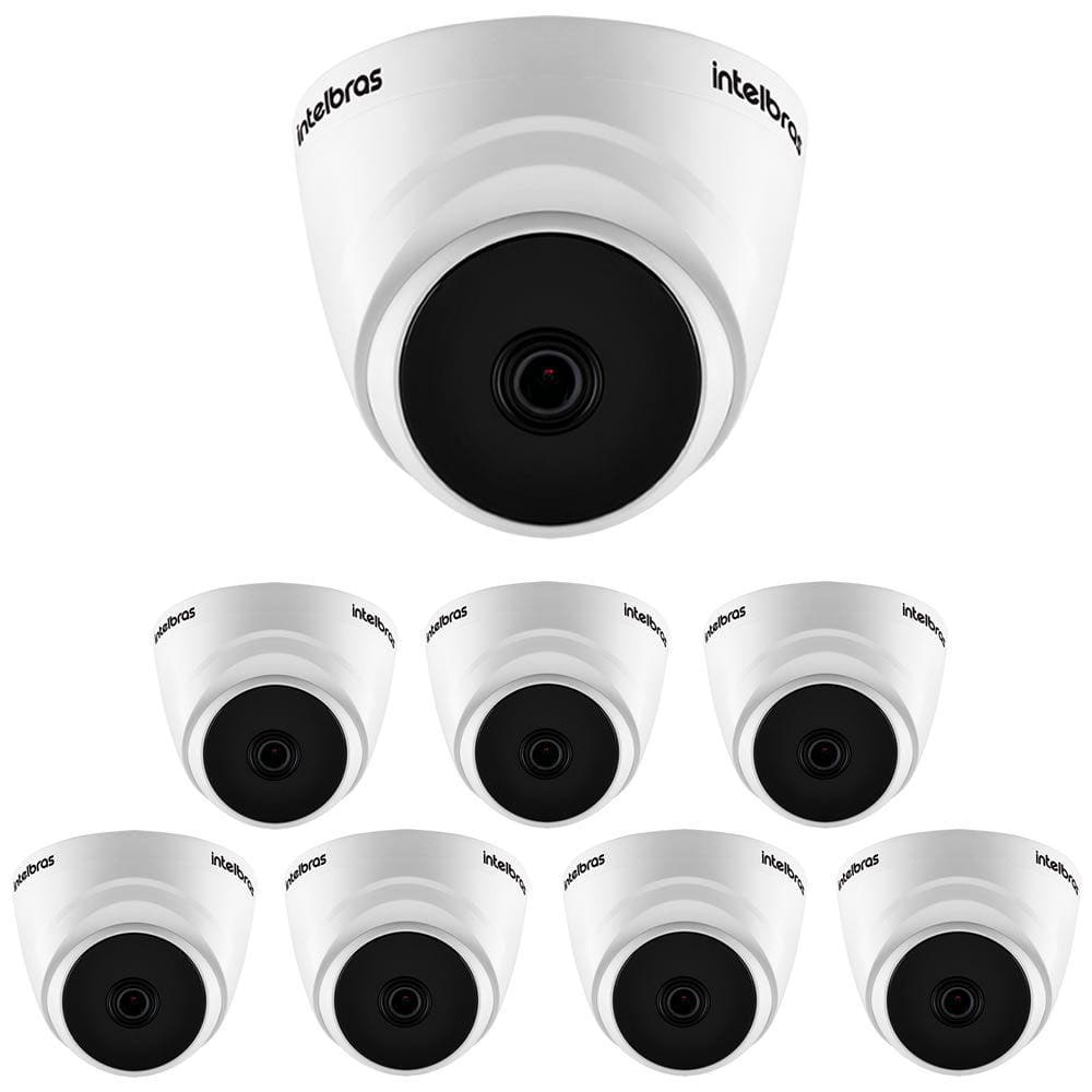 Kit 8 Câmeras HDCVI 5 Megapixels 2.8mm 20m VHD 1520 D Intelbras