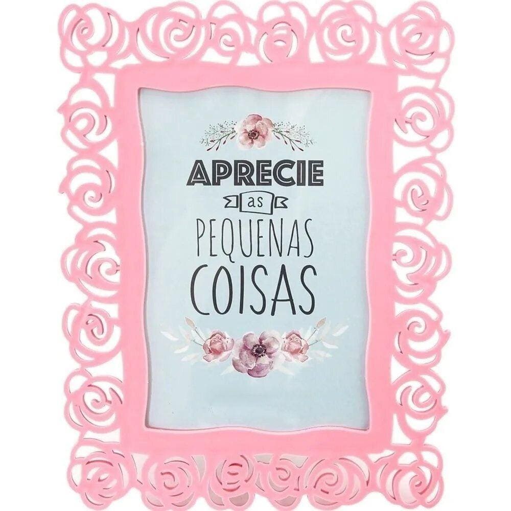 Porta Retrato Rosas Foto 10x15 - Horizontal Vertical