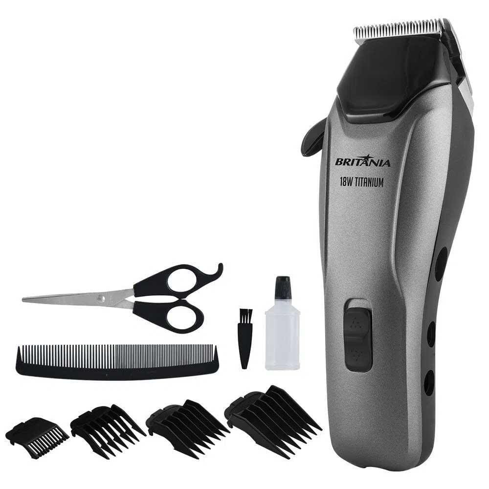 Cortador de Cabelos Britânia Titanium 18W BCR18T - 127V