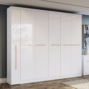 Guarda-Roupa Casal Kappesberg 6 Portas 6 Gavetas Branco
