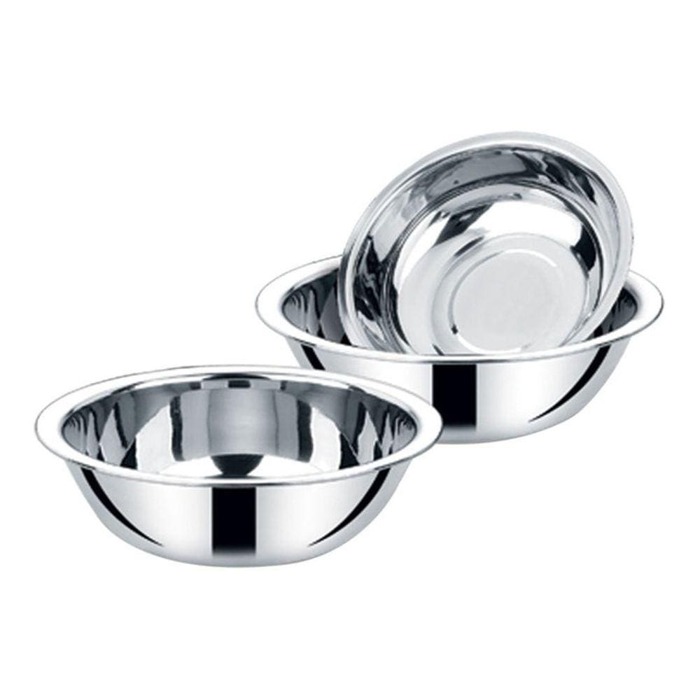 Conjunto 3 Bowls Aço Inox Jogo Tigela Multiuso Servir Cozinh