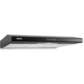 Depurador de Ar Suggar DI81PT Slim 80cm Com 3 Velocidades Luminária Dupla Filtragem 127V Preto