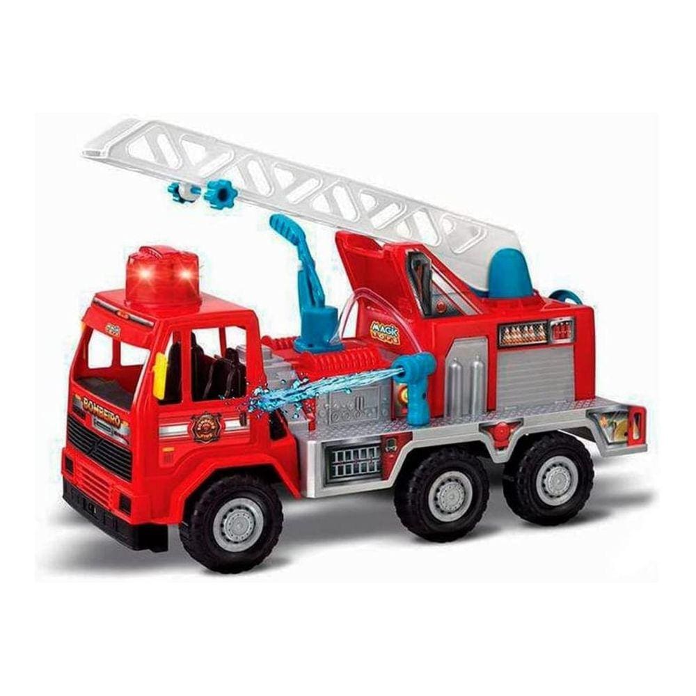 Caminhão de Bombeiro Fire com Bomba D`água Magic Toys