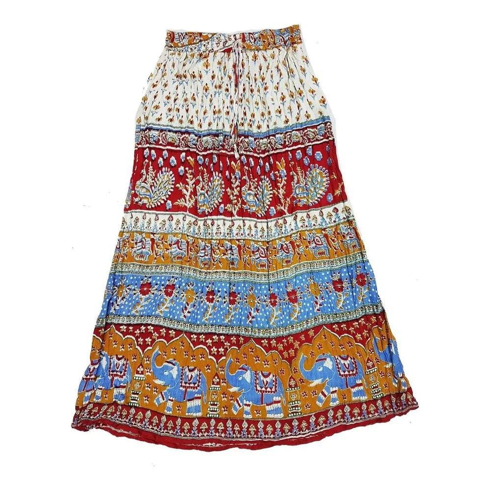 Saia Indiana Maia Longa P M G e GG Várias Cores e Estampas