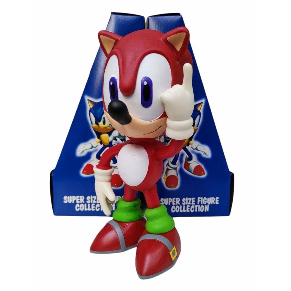 Boneco Sonic Vermelho Grande Collection