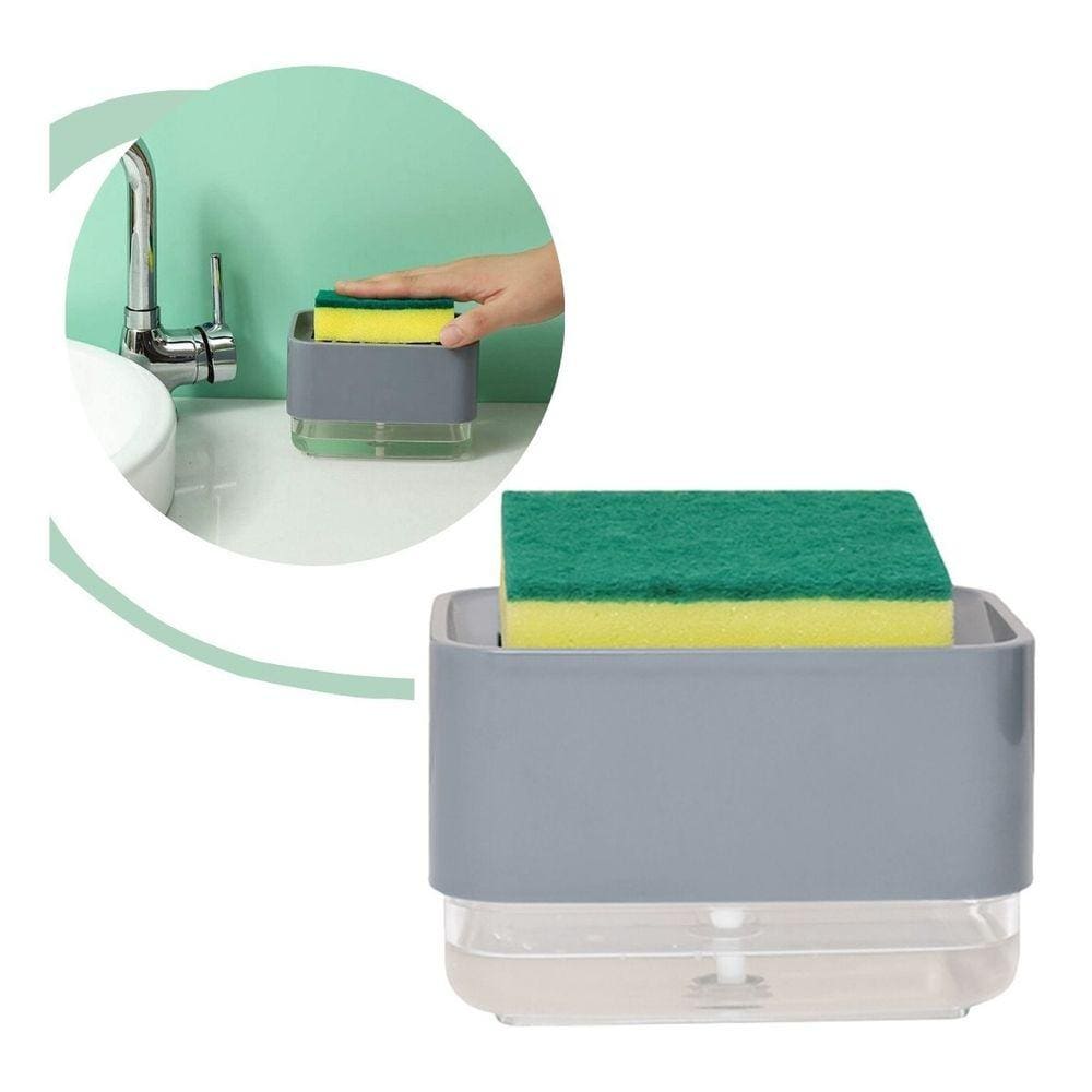 Porta Esponja Detergente Suporte Bucha Dispenser De Sabão