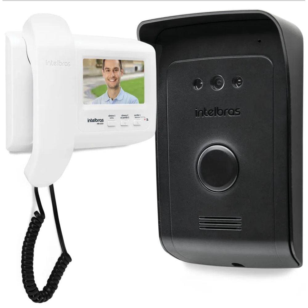 Vídeo Porteiro Interfone Com Camera Lvr1010 Visão Noturna Intelbras