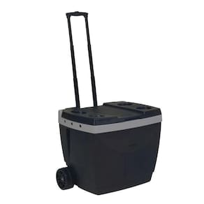 Caixa Térmica Cooler Cerveja Com Rodinhas 42 Litros Preta