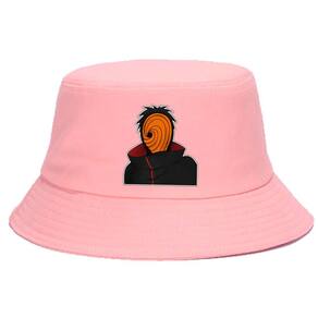 Chapéu Bucket Hat Naruto Akatsuki Nuvem Vermelha - Rosa