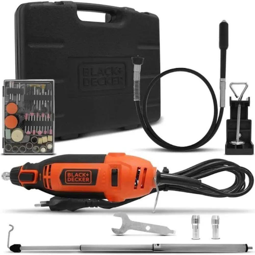 Micro Retífica 180W 113 Acessórios-Black Decker-Rt18Ka-B2