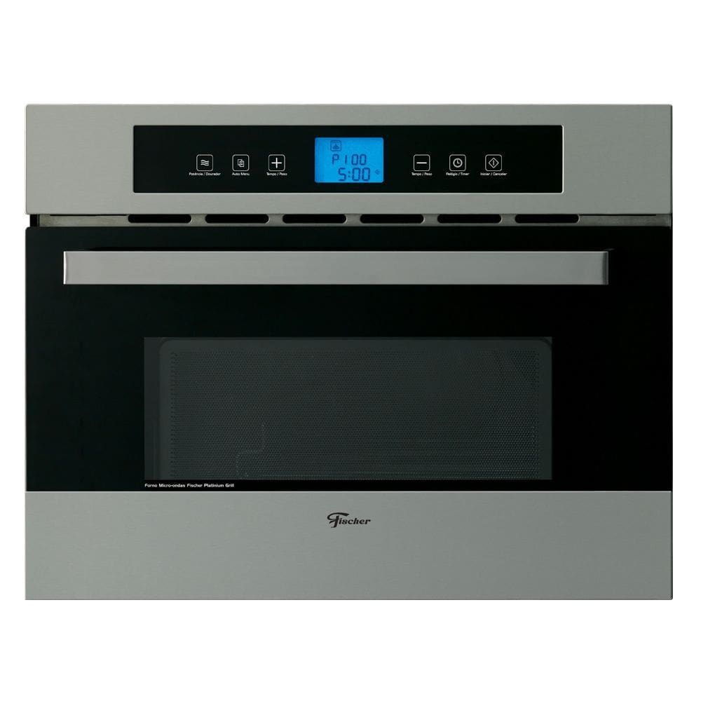 Micro-ondas de Embutir Fischer Platinium Grill 35L Inox Escovado 220V