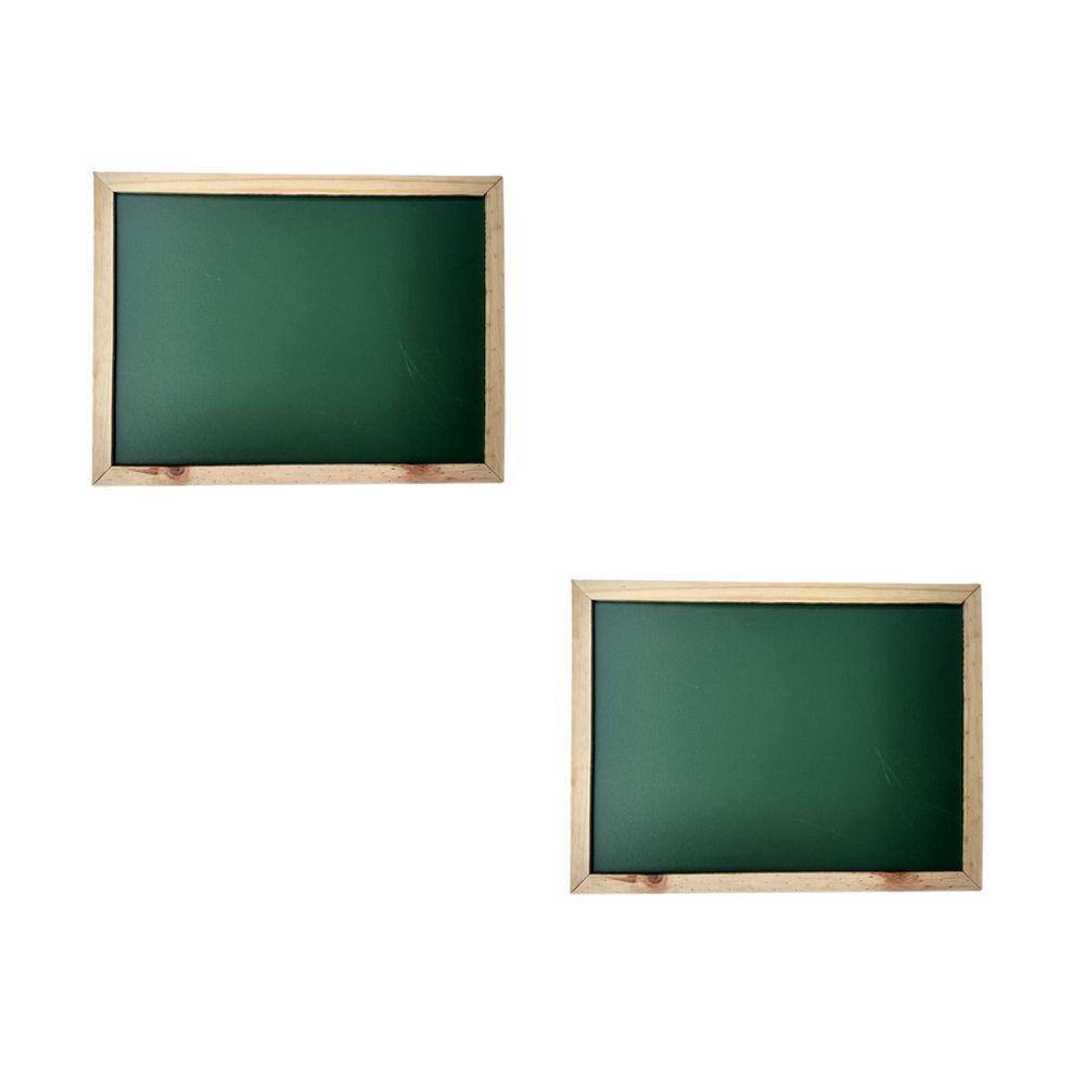 Kit com 2 Quadros Negros Lousa Verde 40x60cm
