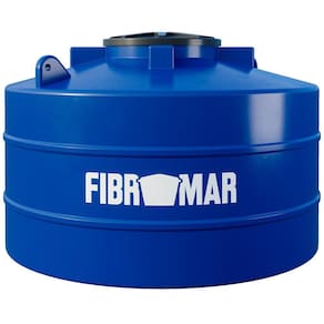 Tanque 2.500 litros Azul Polietileno Fibromar