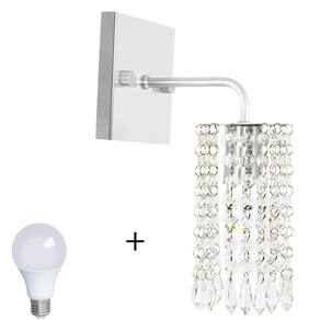 Arandela De Cristal Acrilico Clearcrillic Quadrada + Lampada
